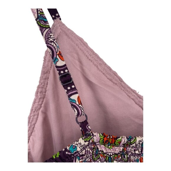 Crochet Cotton and Medallion Print Dress with Pockets Size L - Picture 6 of 9